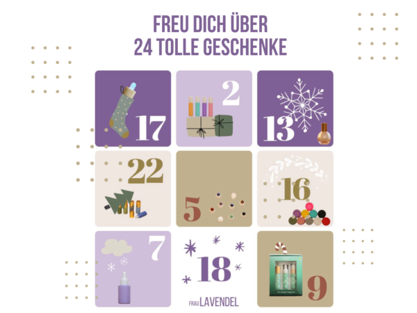 Adventskalender l 24 tolle Produkte l FrauLAVENDEL – Bild 3